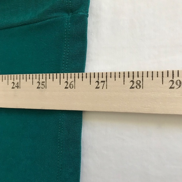 CHICO’S Travelers Flutter Sleeve V Neck Blouse Top Green Teal Size X-Large 16 - Picture 13 of 16